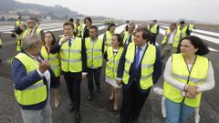 Autoridades en la nueva cabecera de Alvedro