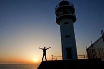 El faro de Touri��n es el m�s occidental del territorio espa�ol de la Pen�nsula.