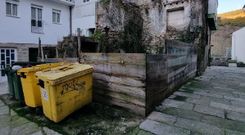 Solar de la praza Garc�a Boente cedida al Concello de Ribadavia