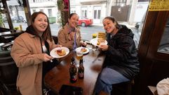 Arranque, ayer, de la Ruta de Tapas de la Feira das Letras de Baio 