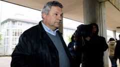 Juan Carlos C�ceres D�ez, a su llegada a los juzgados