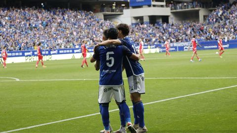 Partido de playoff entre el Oviedo y el Espanyol