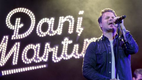 Dani Mart�n actu� en la plaza de Mar�a Pita en agosto del 2014