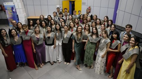 Acto de graduación de la Escola Universitaria de Enfermería del campus de Ourense.