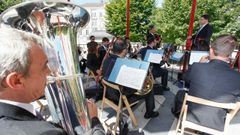 Concierto de la Banda en la Praza Maior de Lugo en julio del 2017