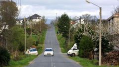 La carretera LU-611, entre Rubin y Taboada, a su paso por el municipio de Bveda