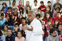 Eshan relat� en el P�o XII la historia de Iqbal Masih y la situaci�n de la infancia en Asia. 
