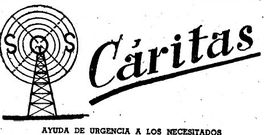 El logotipo que usaba C�ritas en los sesenta para anunciar en La voz sus demandas de ayuda a los necesitados