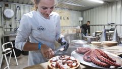 Una de las casetas del pulpo en el San Froil�n del 2018