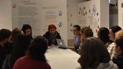 Cristina Beard visitando os museos da Rede Musestica de Lugo