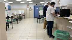 Equipo de vacunaci�n del Marcide, en foto de archivo