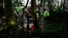 Un momento de la prueba topogr�fica