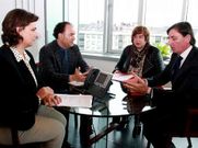 Crespo y Bat�n se reunieron con presidente y secretaria de la C�mara