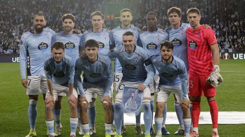 La formaci�n titular del Celta frente al PAOK este jueves para acceder a octavos de final de la Europa League.