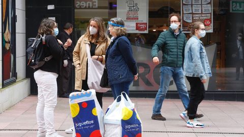 Calle comercial en Pontevedra