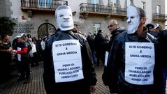 Manifestaci�n de funcionarios en A Coru�a