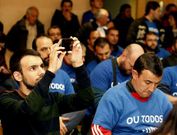 La plantilla de Lantero participar� en la<span lang= gl > Marcha da Dignidade </span>que hoy parte de O Pousadoiro. 