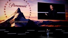 David Ellison, director ejecutivo de Paramount, durante una charla en la CinemaCon de Las Vegas.
