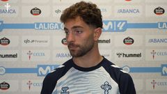 El jugador del Celta Javi Rueda, tras el partido ante el Levante.