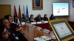 Homenaje p�stumo en el Concello de Baiona en honor del escultor Vernet