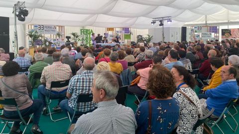 Asistentes de la Feria de Muestras de Tineo
