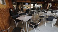 Imagen del Punto Galego, uno de los bares de Cantarrana que ha sido reformado durante la pandemia del coronavirus y que ahora volver� a funcionar con el interior cerrado y la terraza al 50%