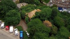 Imagen de la zona de casas donde supuestamente se vende droga en Vigo