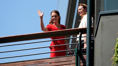 Kate Middleton, a su llegada