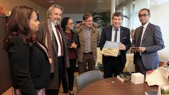 Visita del embajador de Cabo Verde a Burela