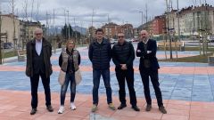 Visita de la concejala de Urbanismo del Ayuntamiento de Siero, Susana Madera �lvarez, a la puesta en servicio de la fase 3 del Bulevar de Lugones