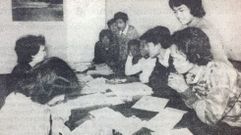 Refugiados de Laos, en el a�o 1980, en la residencia de Patos (Nigr�n).