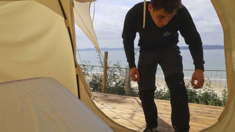 Las instalaciones del cámping de O Raso, en Ares