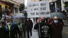Los vecinos de Os Mallos se manifestaron en varias ocasiones para reclamar m�s seguridad en el barrio
