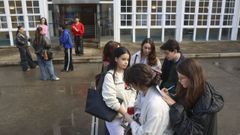 Imagen de archivo de estudiantes en el campus de Ferrol, de la UDC