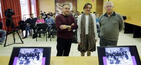 Julio Prada, Susana Reboreda y Jes�s de Juana, en las jornadas que organiza la UNED. 