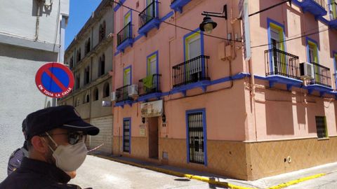 Imagen de la pensi�n donde se localiz� el brote