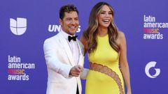 David Bisbal y Rosanna Zanetti en la alfombra roja de los Latin American Music Awards