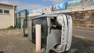 Estado que presenta el veh�culo que Portos de Galicia insta a retirar de la zona portuaria burelense