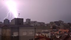 Tormenta el�ctrica en Gij�n