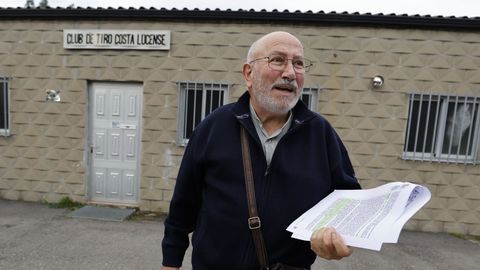 José Manuel Pita, a la entrada del club