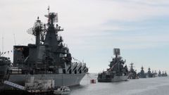 La Marina Rusa en el puerto de Sebastopol, en Crimea