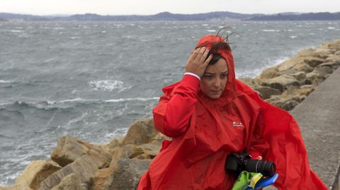 Temporal en el paseo mar�timo de Ares
