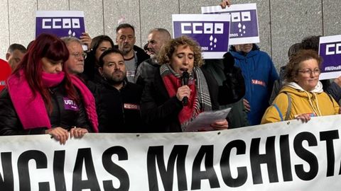 Manifestaci�n de CC.OO. por la violencia machista