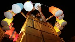 Agosto convierte Ourense en una fiesta.La procesi�n de A Ramallosa alumbr� Celanova en la noche del s�bado