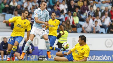 Celta-Las Palmas (3-3) de Primera el 13 de septiembre del 2015.