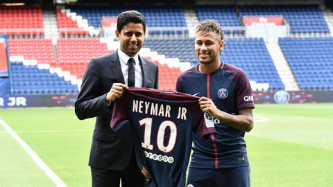 Presentaci�n de Neymar con el PSG