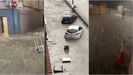 Imágenes compartidas a través de internet por vecinos de Tarazona tras el paso de la dana por la localidad.