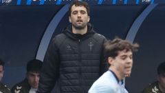 O adestrador do Celta Xuvenil A, Alberto Su�rez, nun partido desta tempada.