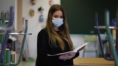 Pandemia del coronavirus. Vuelta a las aulas en el instituto Rafael Dieste de A Corua