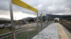Foto de archivo de parte de las instalaciones de la estaci�n de tren de Viveiro